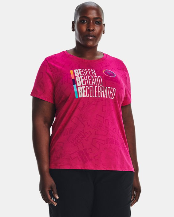Women's UA Black History Month Short Sleeve, Pink, pdpMainDesktop image number 3